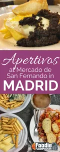 I've found one of my new favorite things in life-- aperitivos. Specifically, aperitivos from Mercado de San Fernando in Madrid. It's really everything I like all at once: sitting around talking with a bunch of friends, trying a bunch of new foods and drinking. I don't know how I didn't know about this before. Aperitivos is kind of like a Spanish style brunch. You can technically do it any day of the week, but it's most popular on the weekends.
