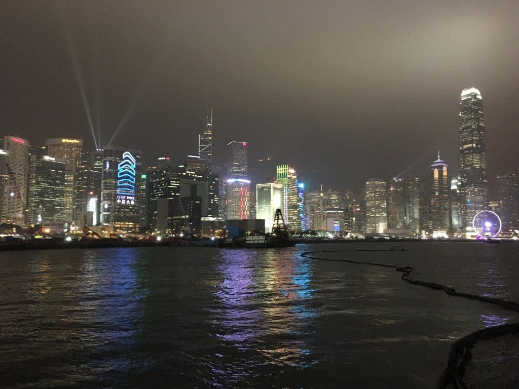 Hong Kong iconic skyline shots from the bay