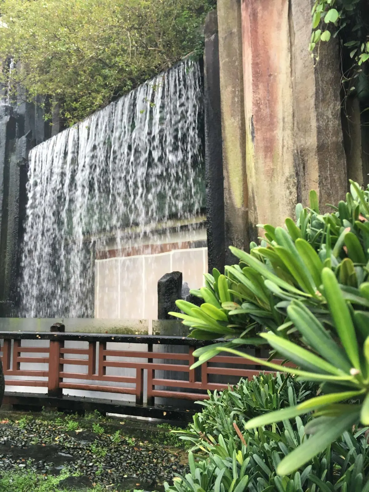 Hong Kong Nan Lian Garden waterfall