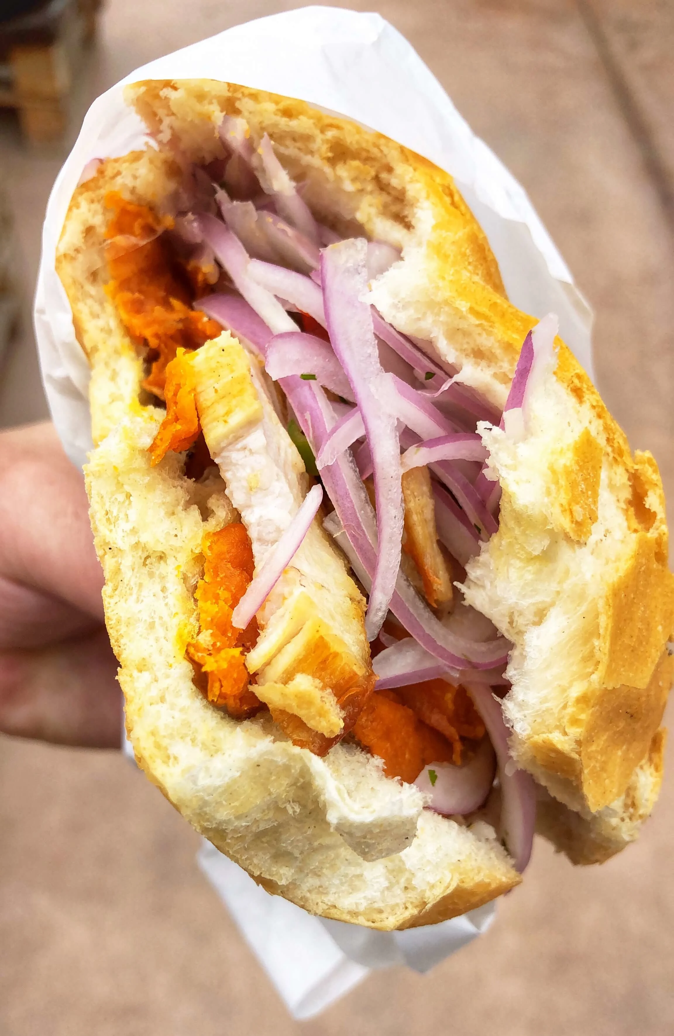 pan con chicharron peruvian cuisine peruvian dish peruvian food