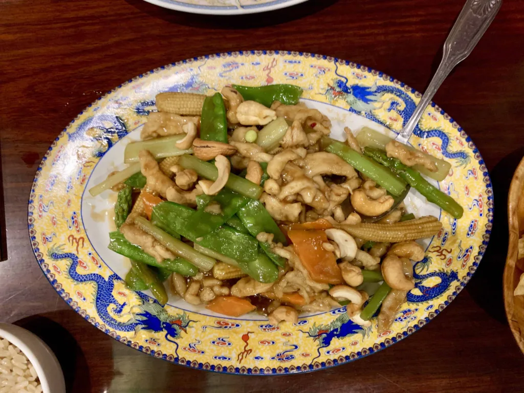 Eleven Great Restaurants On Daniel Island:
Cashew Chicken Dish