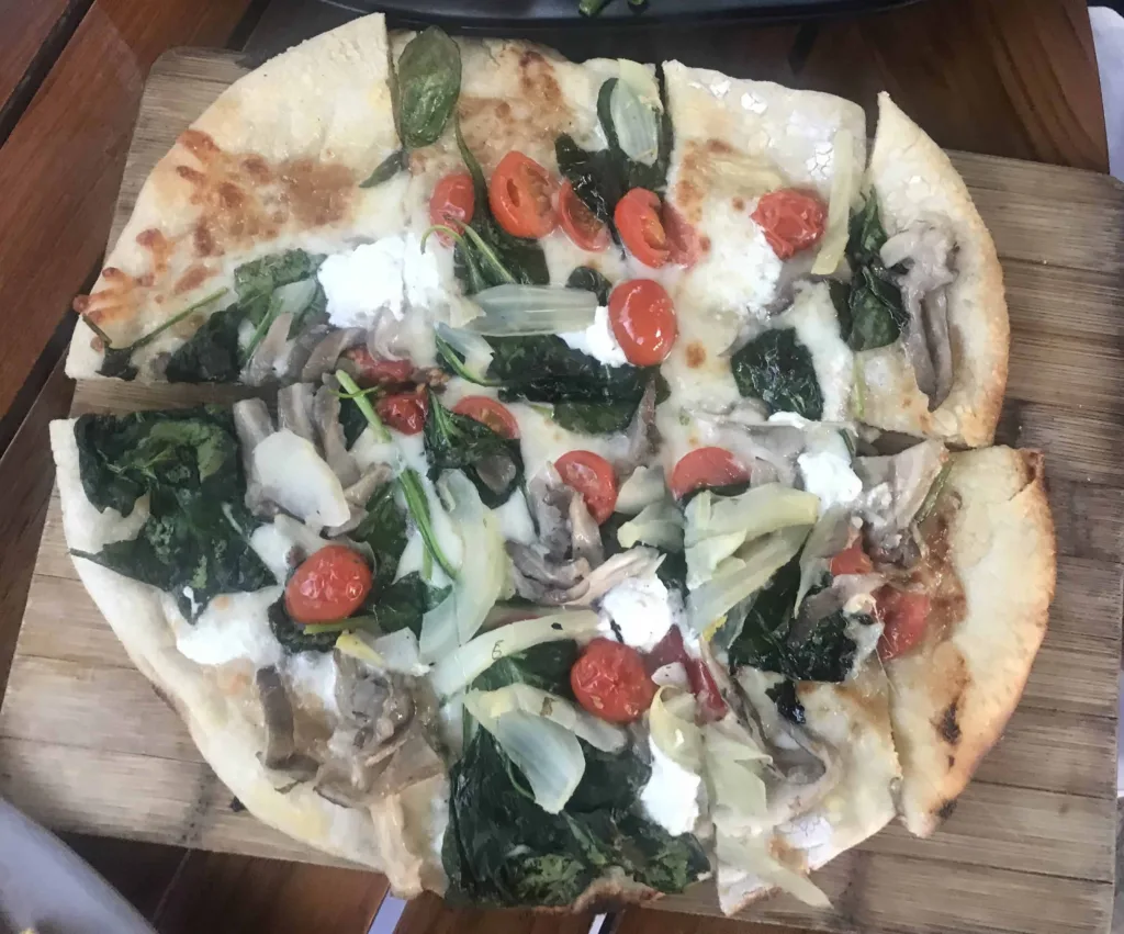 Kiawe Grilled flatbread at Hulla Grill - the best flatbread out of all Lahaina restaurants