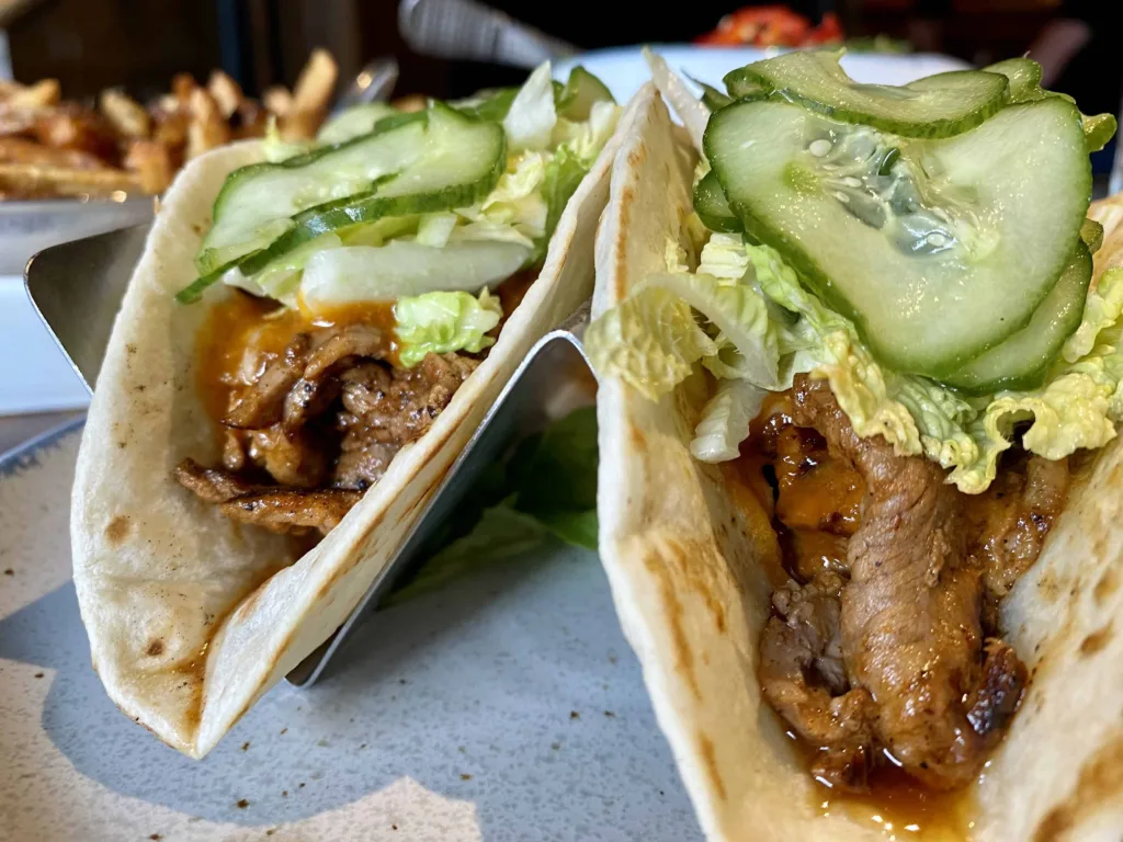 Stillwater MN Restaurants: Korean BBQ Hanger Steak Tacos