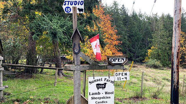 Best Things To Do On Salt Spring Island: Studio Tour Signage 