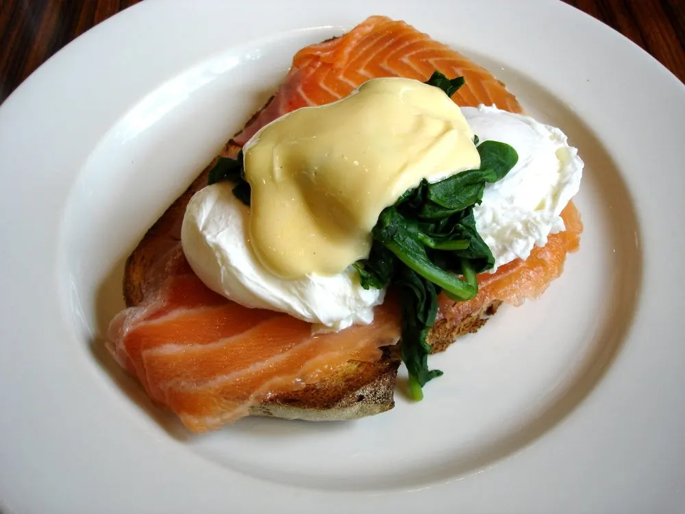 Best Breakfast In Puerto Vallarta: Eggs Benedict Served With Salmon