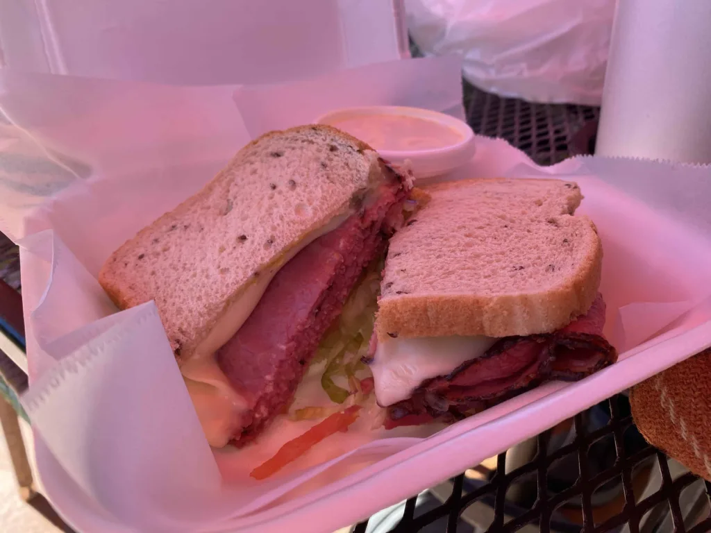 Best Restaurants in Palm Springs: Pastrami Sandwich