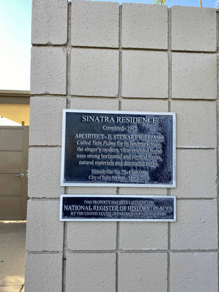 Things To Do In Palm Springs CA: Sinatra Residence