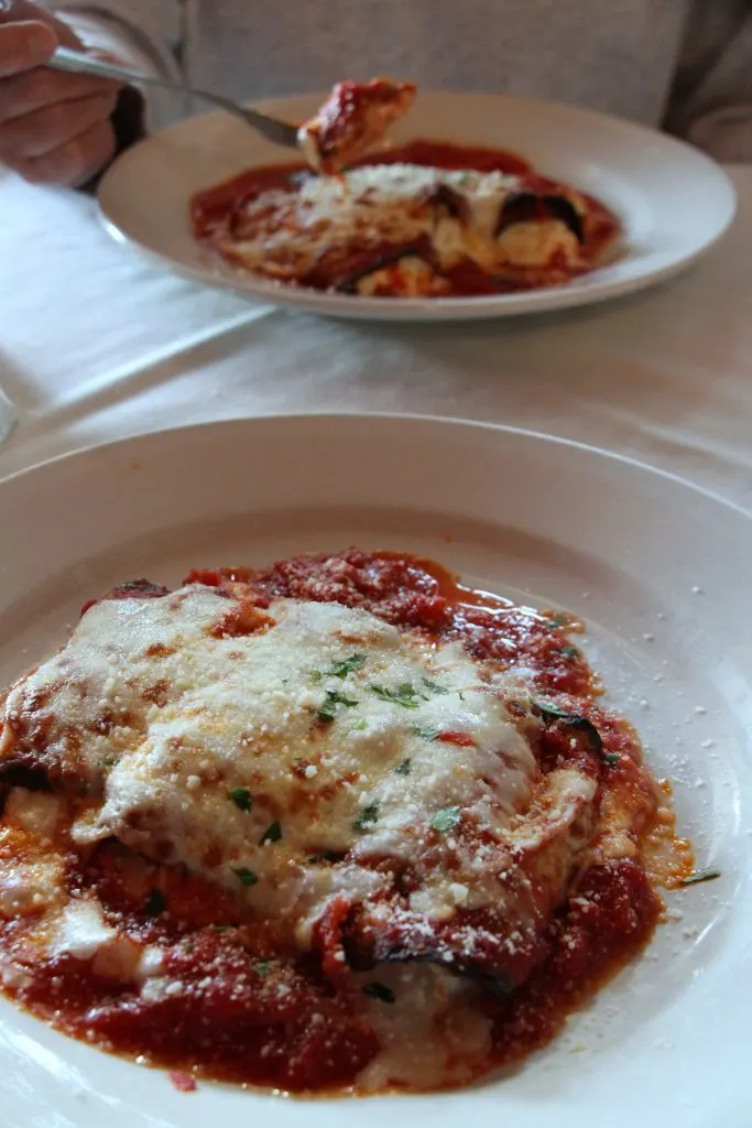 Saratoga Springs Restaurants: Eggplant Rollatini
