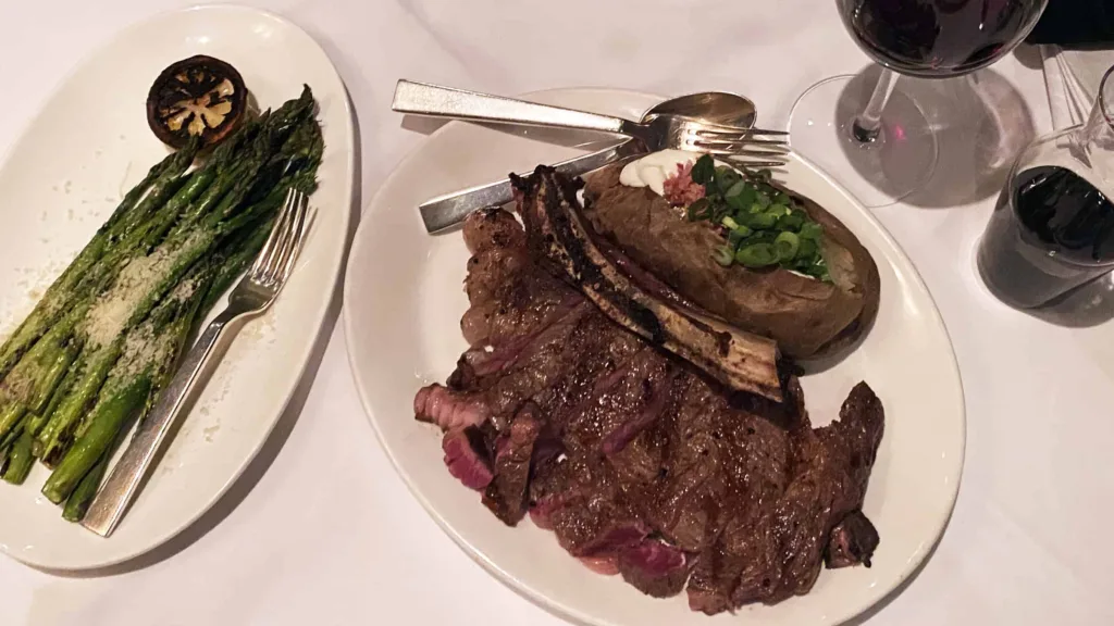 Steakhouses In Vancouver: 32 oz. Bone-in Rib Eye With Sides