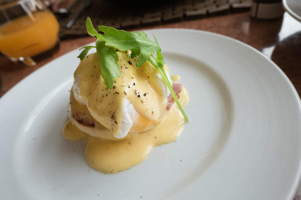 Snooze, an A.M. Eatery Eggs Benedict