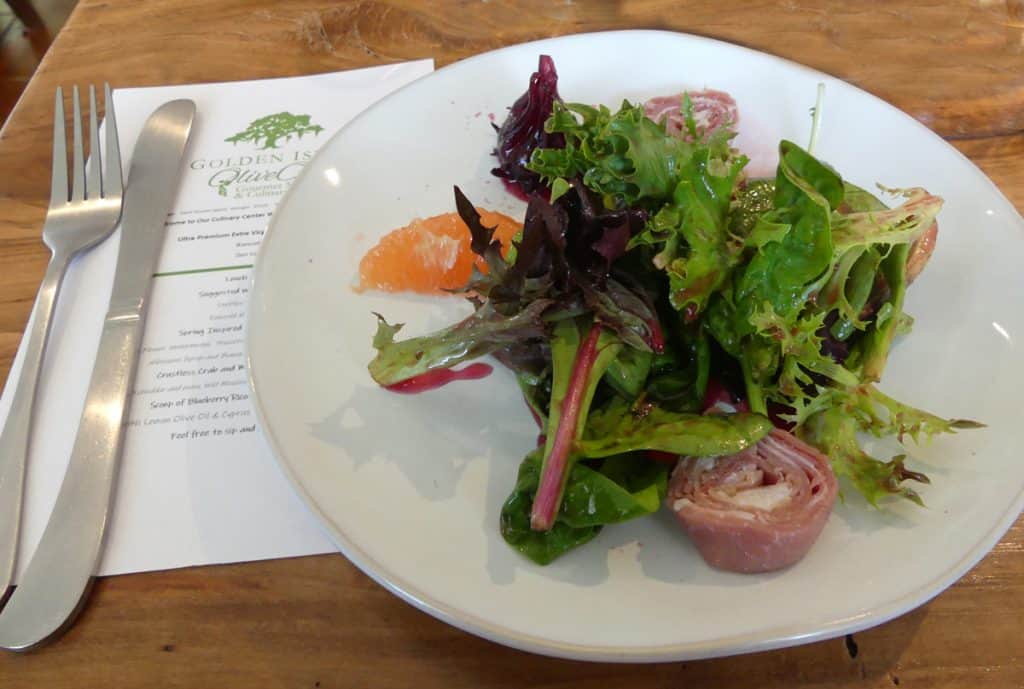 Golden Isles Olive Oil Wine Bar and Restaurant Salad