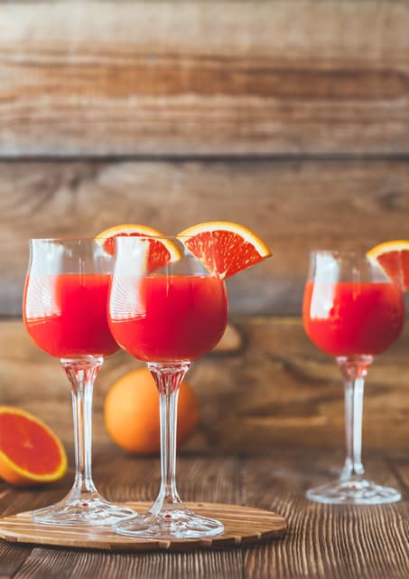 The Little Diner Blood Orange Mimosa