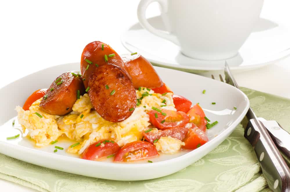 Café Nin Scrambled Eggs With Chorizo