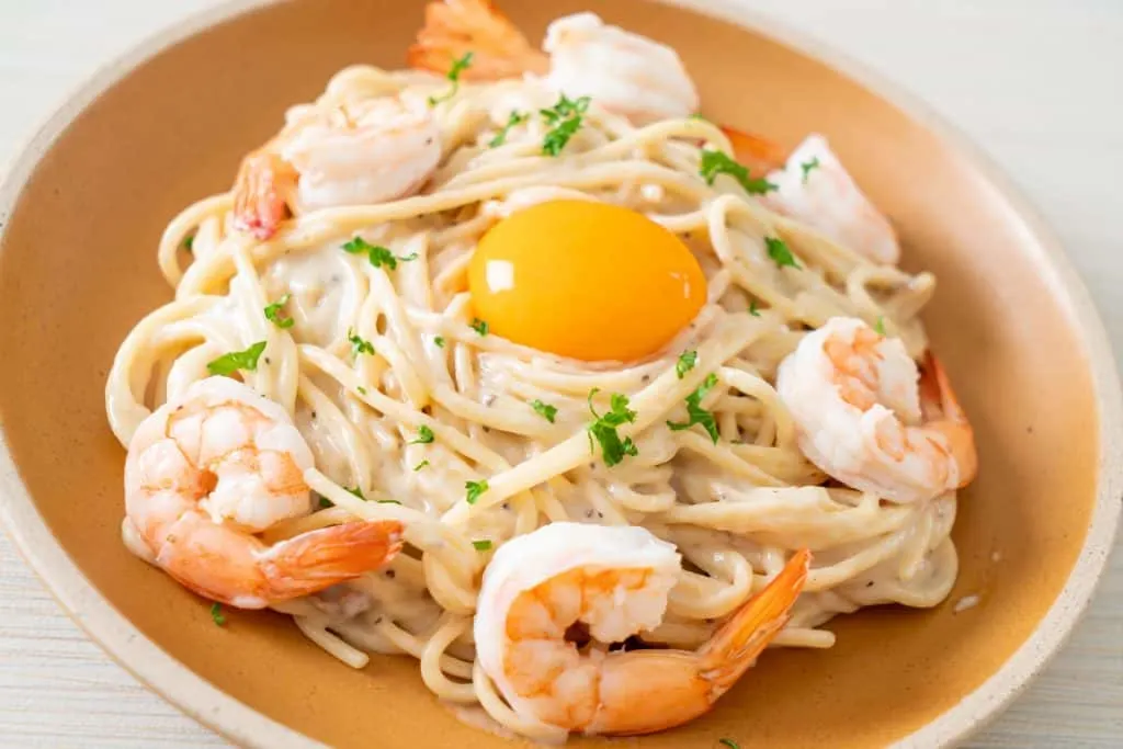Latitudes Shrimp Carbonara