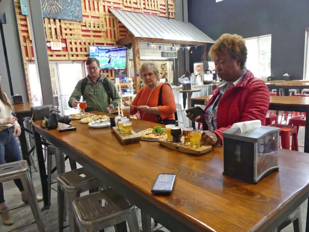 Crying Eagle Brewery served table Crying Eagle Brewery Served Tble