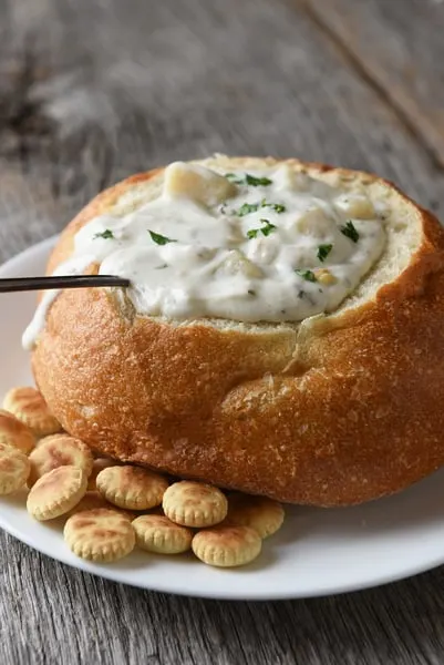 Dan’s Clam Stand New England Clam Chowder.