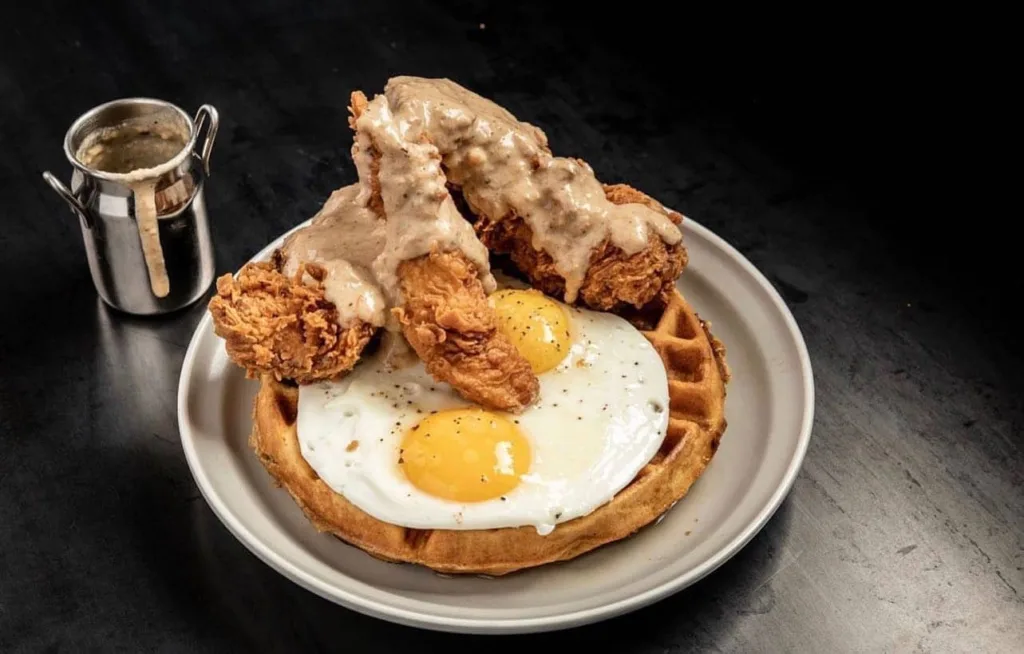 Whiskey Cake Chicken & Waffle