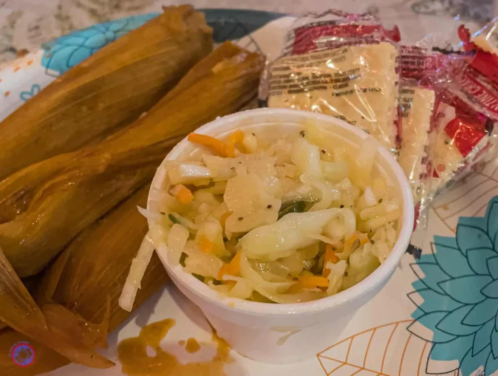 Ground Zero Blues Club Tamales and Coleslaw