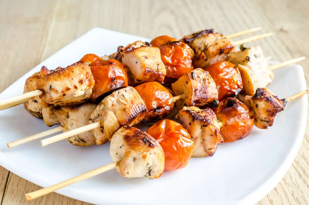 Lucky Garden: Grilled Chicken Skewers