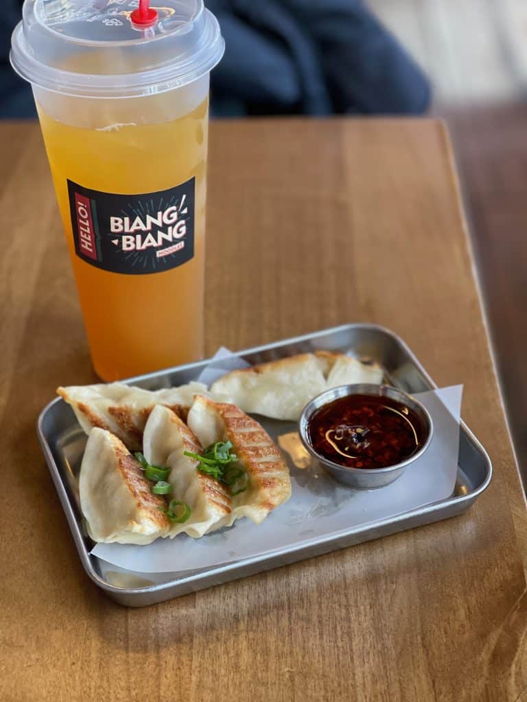 Fried Pork Dumplings At Biang Biang Noodles