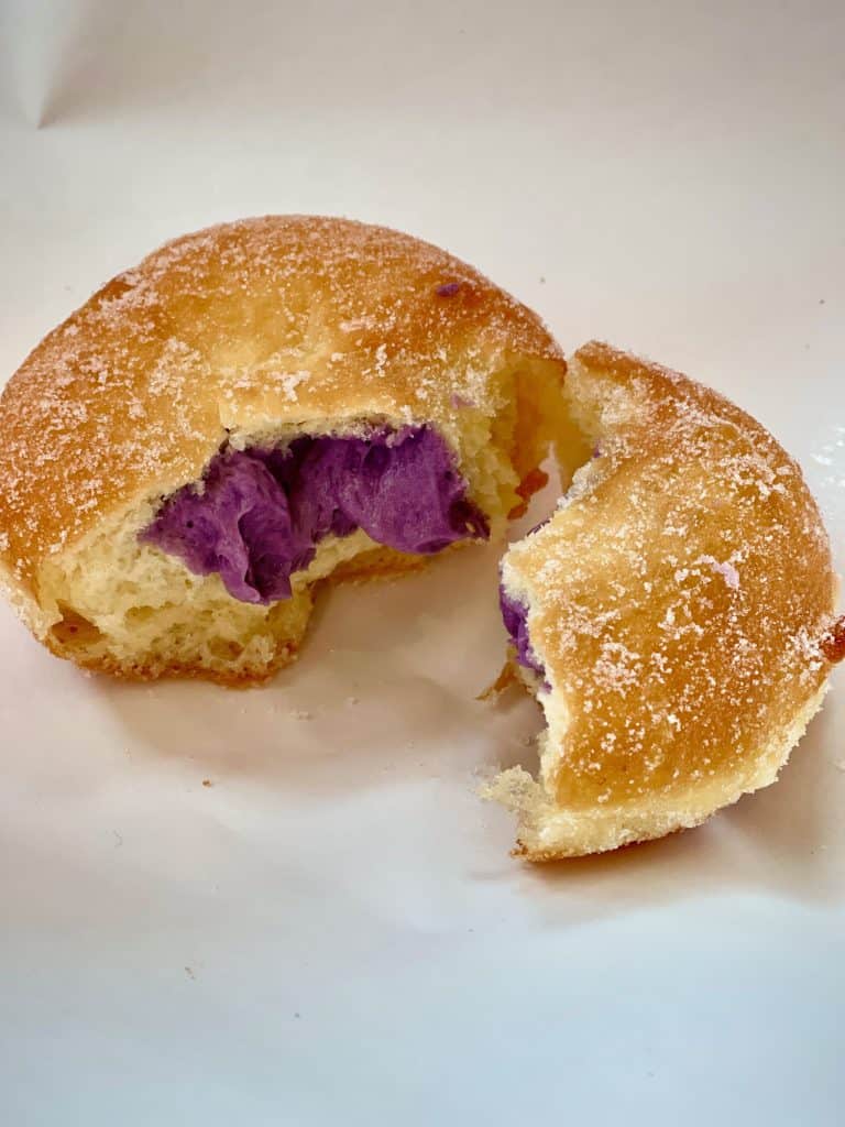 Ube Malasada Donut Fuji Bakery