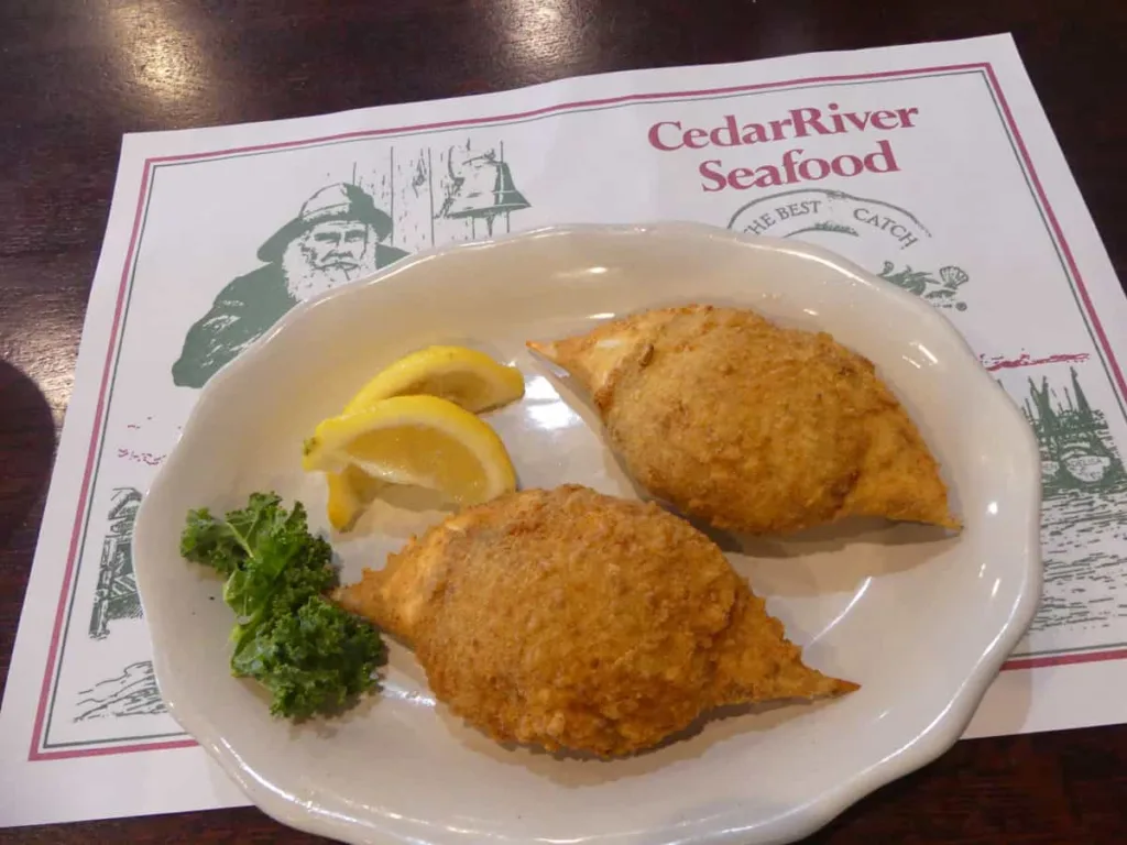 Cedar River Seafood Stuffed Shells of Blue Crab