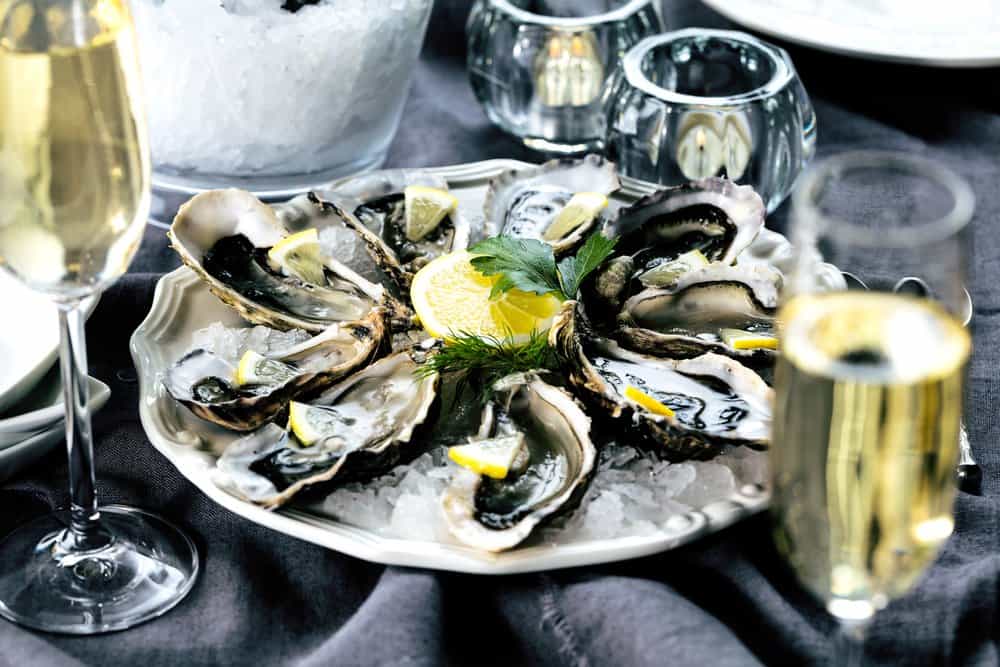 The Rooftop Bar Oysters with Champagne