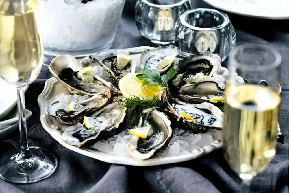 The Rooftop Bar Oysters with Champagne