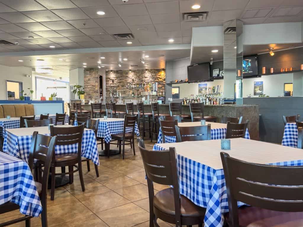 the interior at Alexander's Greek Kitchen