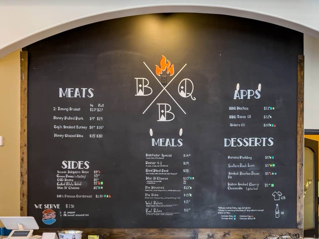 Batchelor's Pad menu