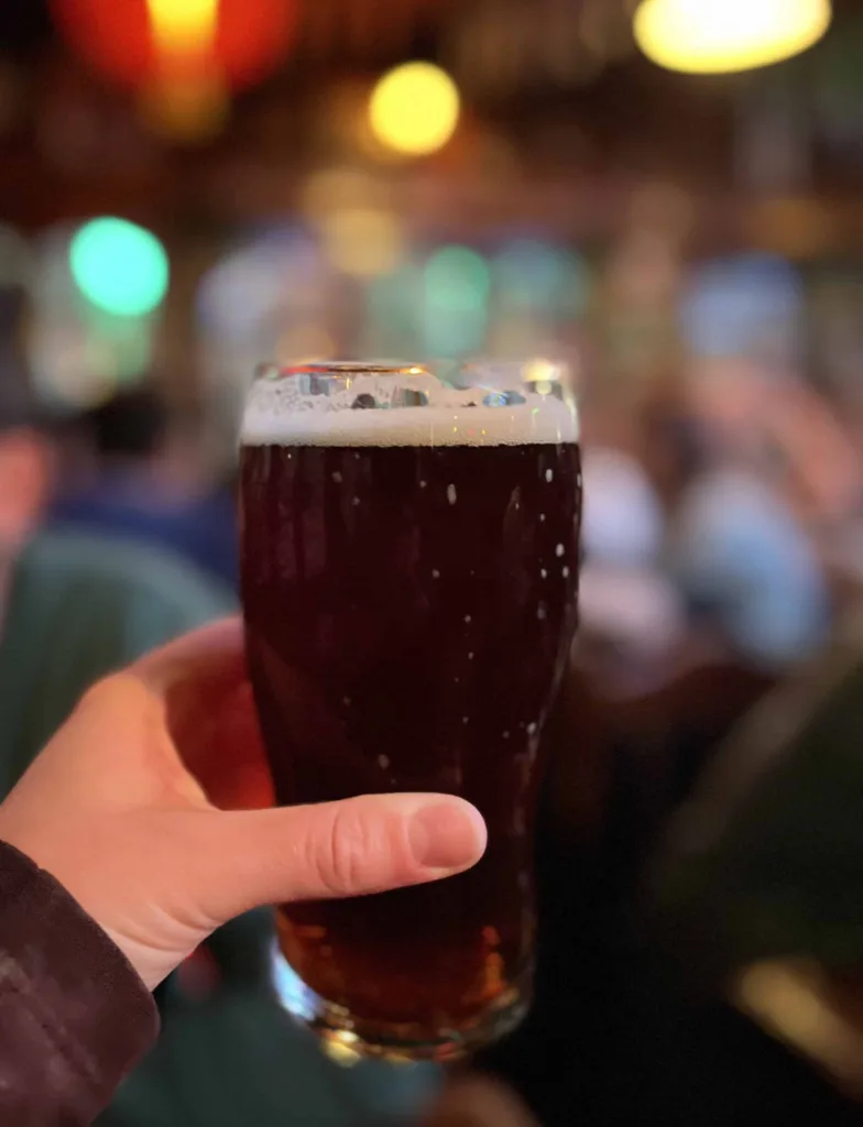 Pint of beer at Dublin Pub in Ushuaia