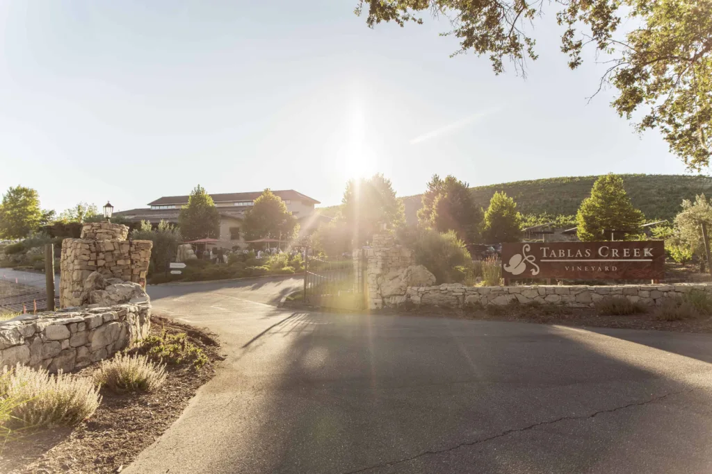 Tablas Creek Vineyard Entrance - Paso Robles wineries