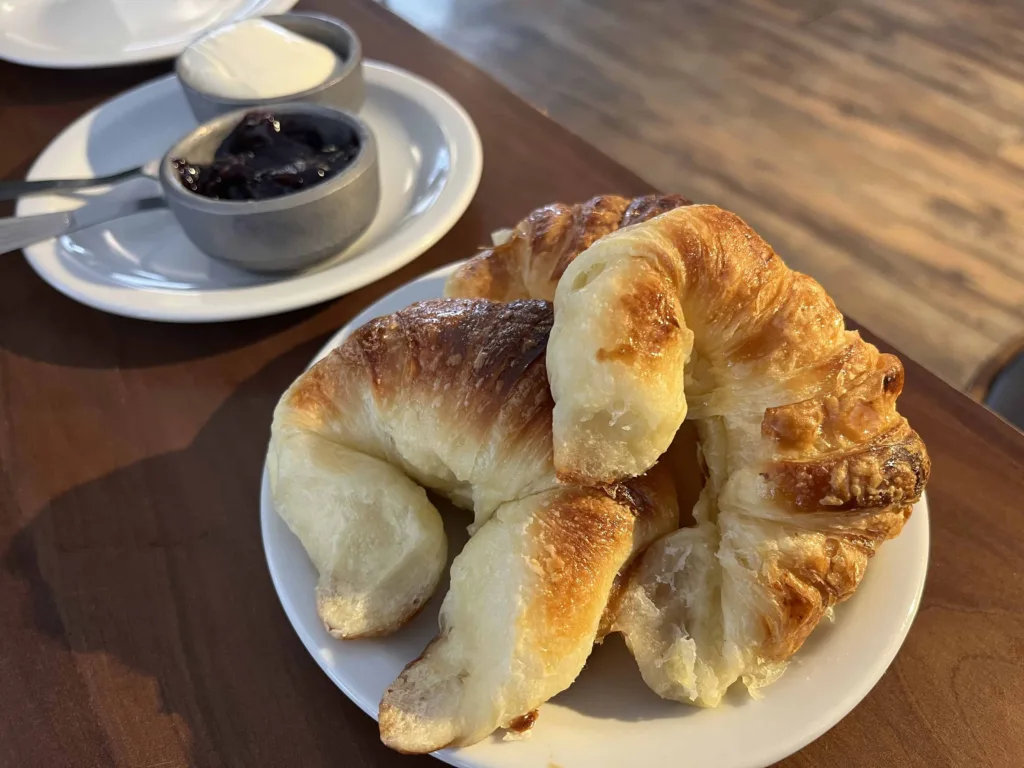 Argentinian breakfast with medialunas at Tante Sara