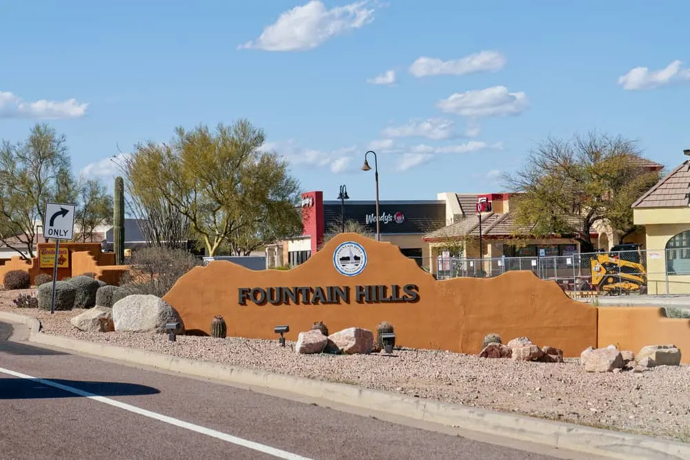 Fountain Hills sign, AZ