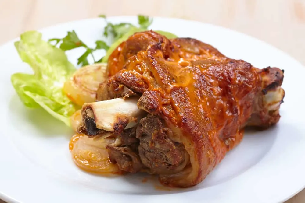 Roasted pork knuckle