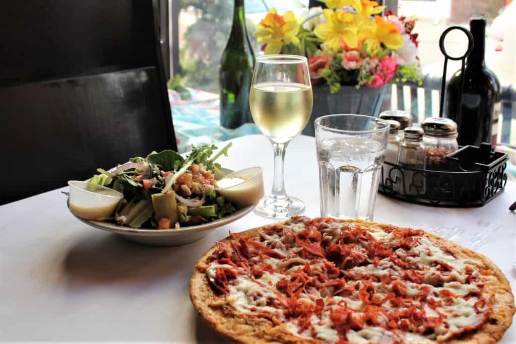 Brick Pizza on a gluten-free crust