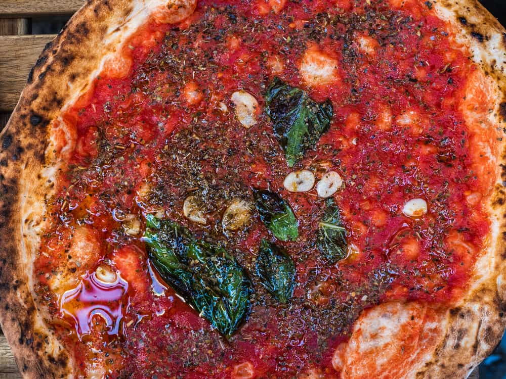 Massimos marinara pizza is a drooling experience