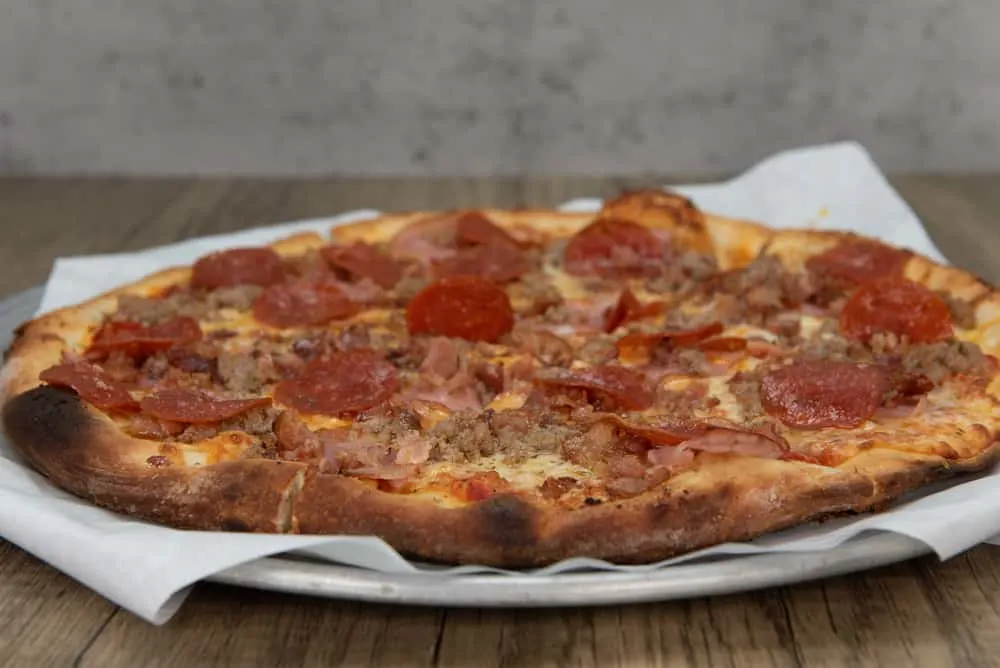 Meat lovers pizza