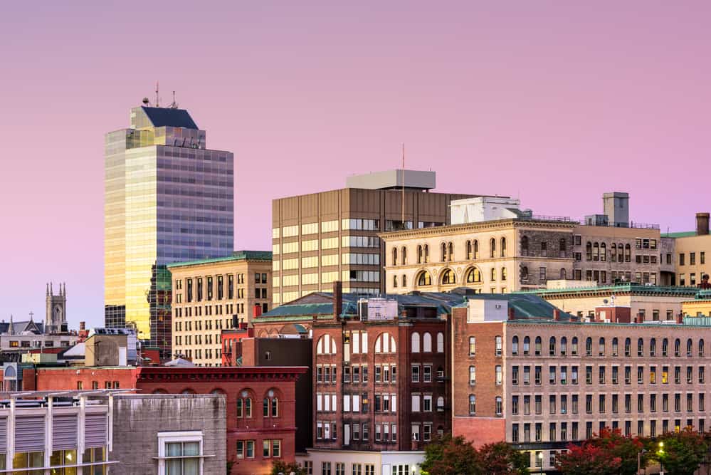 Worcester, Massachusetts, USA Skyline.