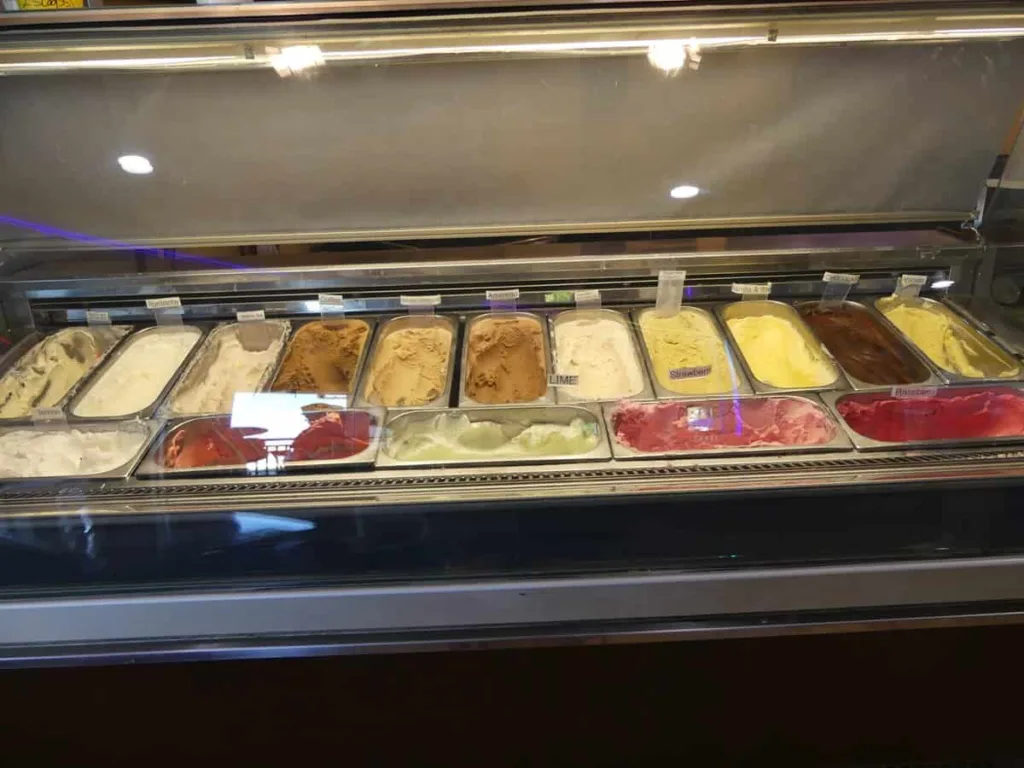 Fort Pierce Restaurants - Uncle Carlos Gelato ice cream selection