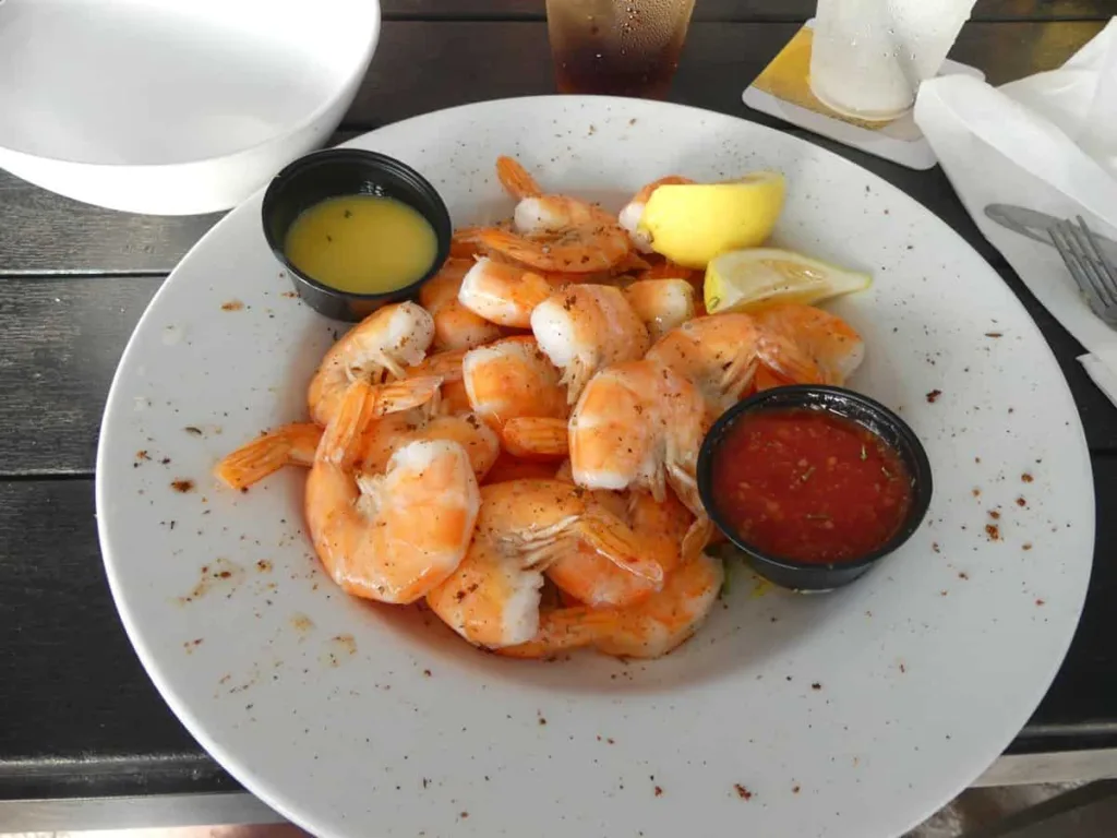 Fort Pierce Restaurants - On The Edge Peel and Eat Shrimp