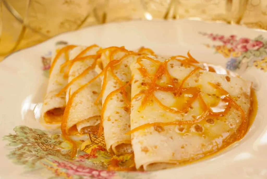 Crepes Suzette in one of the restaurants with the best breakfast in Whistler BC