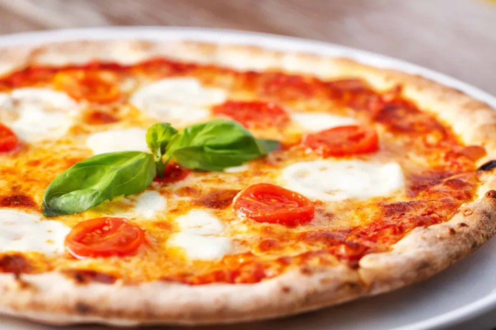 Margherita Pizza from one of the restaurants with the best pizza in Oceanside