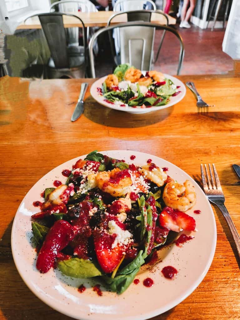 Green Goat Red, White and Blue Salad