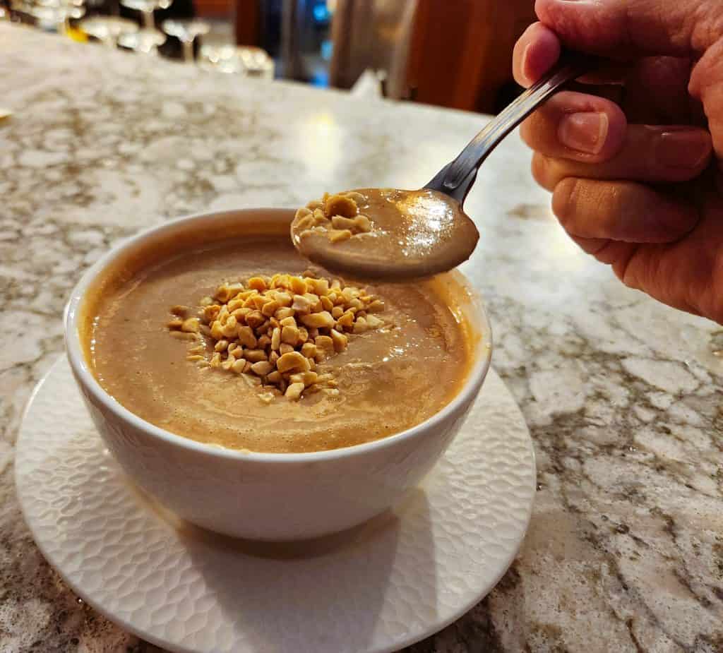peanut soup at the Hotel Roanoke