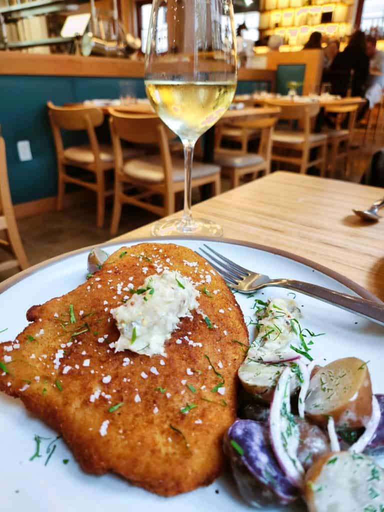 Fried Pork Shnitzel by the Stock Cafe