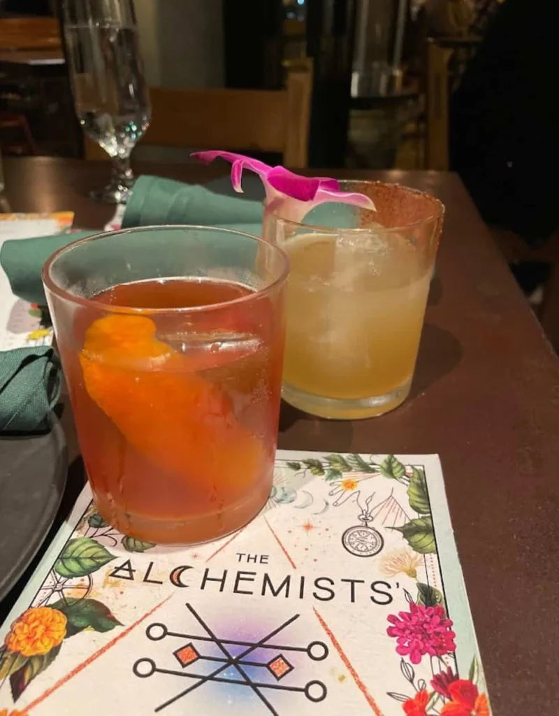 cocktails in The Alchemists’ Garden
