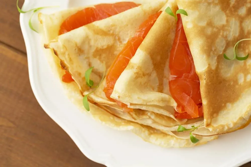 smoked salmon crêpe