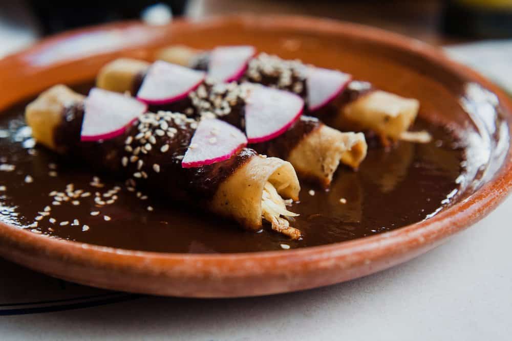 Chicken enchiladas