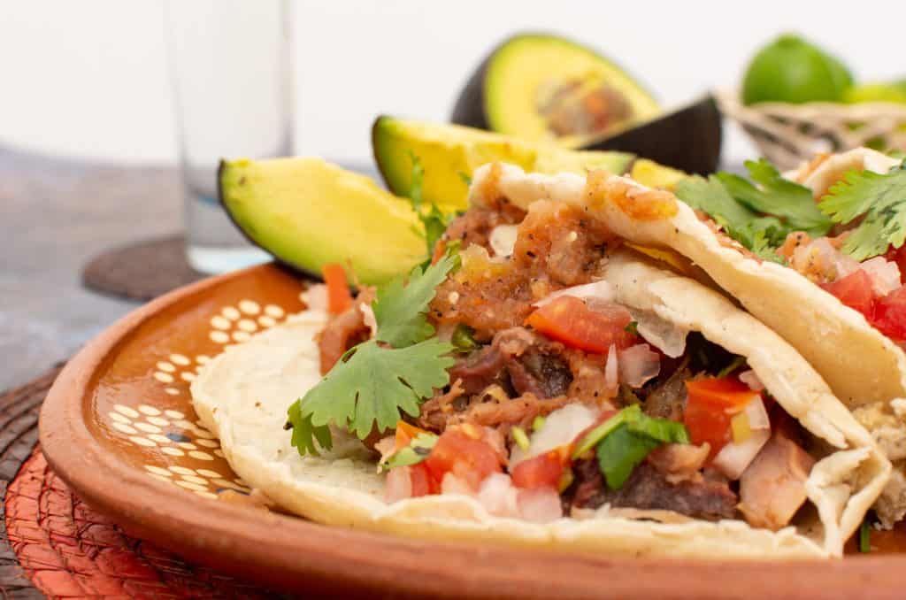 Carnitas Tacos at Puerto Vallarta Mexican Restaurant